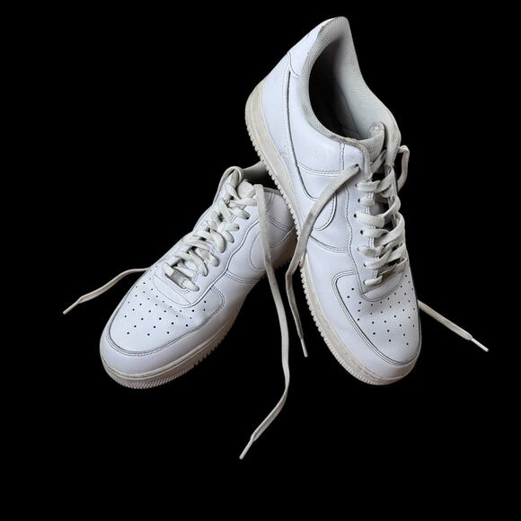 Nike Men’s Air Force One Sneakers | White on White | Size15 | Low Top - Picture 1 of 10